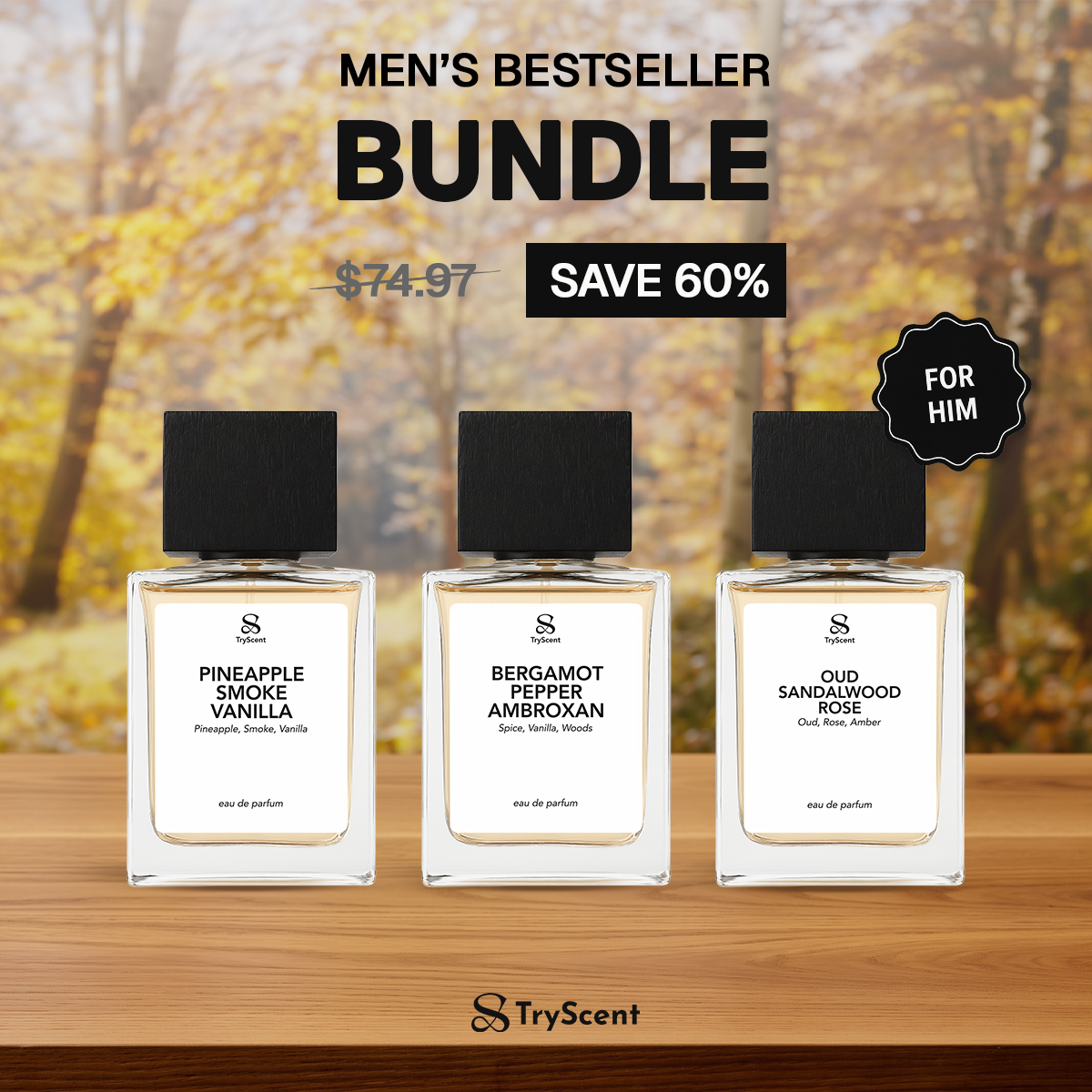 Men's Best Seller 3 x 50ml Bundle