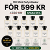 10X 50ml Perfume Bottles