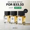 3 x 30ml Perfume Bottles