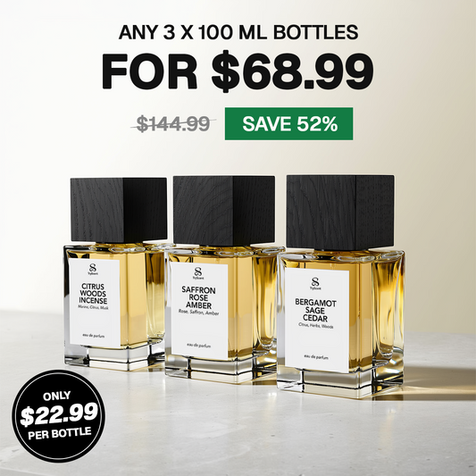 3X 100ml Perfume Bottles