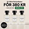 3X 100ml Parfymflaskor