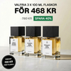 3 × 100ml Parfymflasko