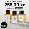 3X 50ml Parfymflaskor