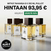 6X 100ml Parfymeflasker