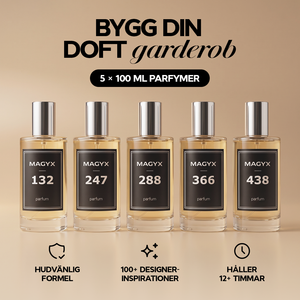 5 stk. 100 ml parfumeflasker