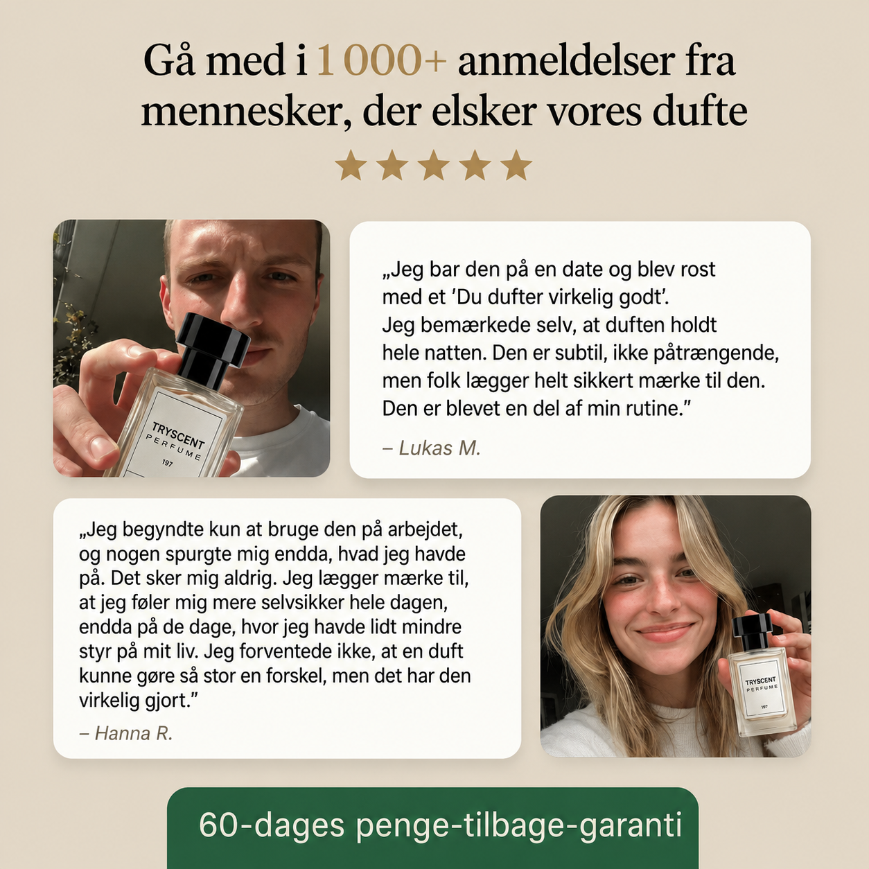 7 stk. 30 ml parfymeflasker