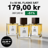 3X 50ml Parfymeflasker
