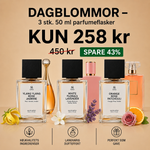 Dagliljer – 3 x 50 ml parfymeflasker